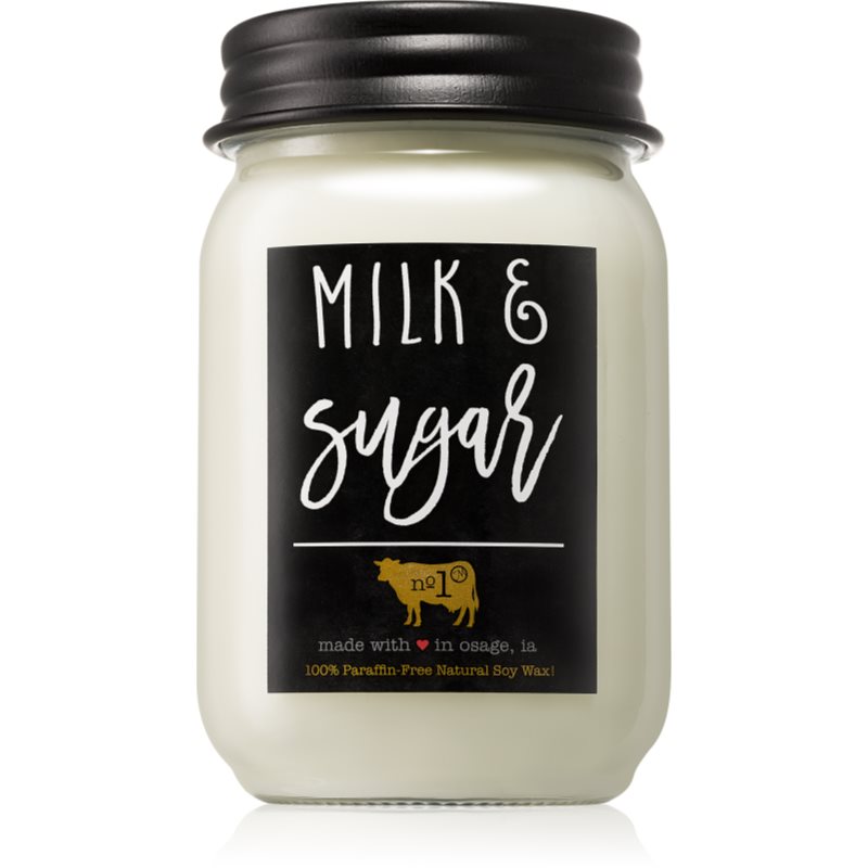 

Milkhouse Candle Co. Farmhouse Milk & Sugar ароматизована свічка  Mason Jar