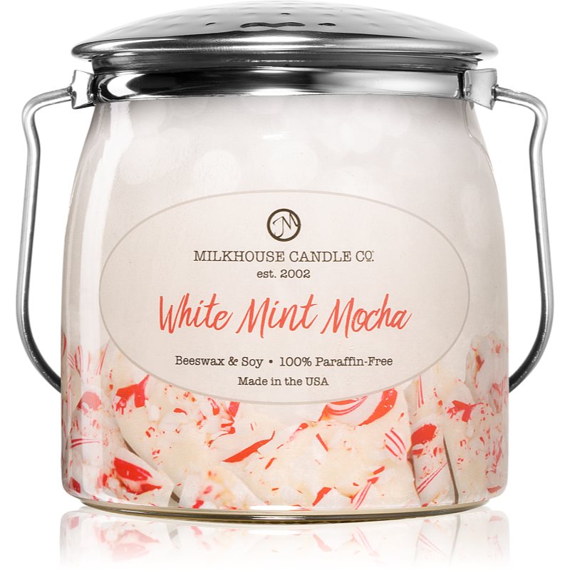 

Milkhouse Candle Co. Creamery White Mint Mocha aроматична свічка Butter Jar