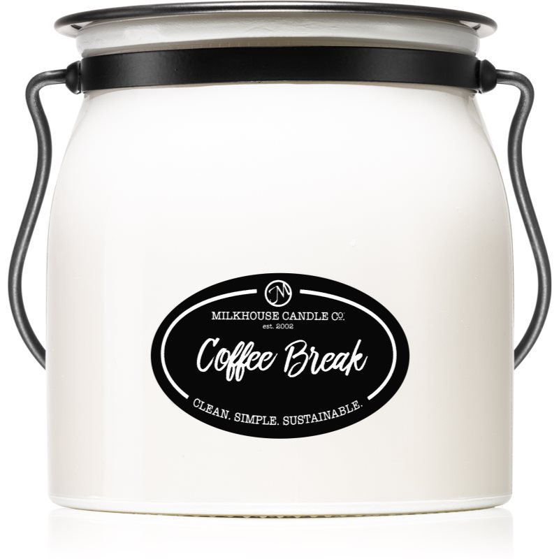 Milkhouse Candle Co. Creamery Coffee Break Scented Candle Butter Jar 454 G