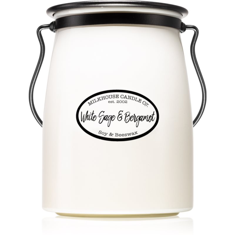 Milkhouse Candle Co. Creamery White Sage & Bergamot vonná svíčka Butter Jar 624 g
