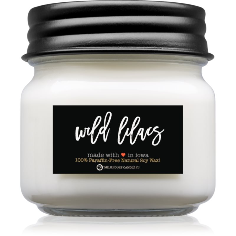 

Milkhouse Candle Co. Farmhouse Wild Lilacs aроматична свічка Mason Jar