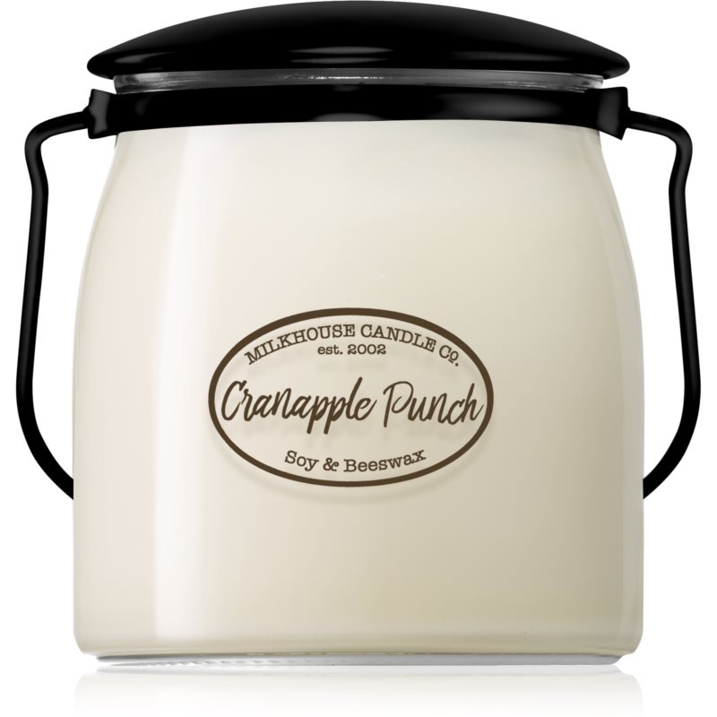 Milkhouse Candle Co. Creamery Cranapple Punch kvapioji žvakė sviestiniame indelyje 454 g