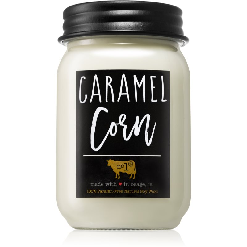 Milkhouse Candle Co. Farmhouse Caramel Corn aроматична свічка Mason Jar 368 гр