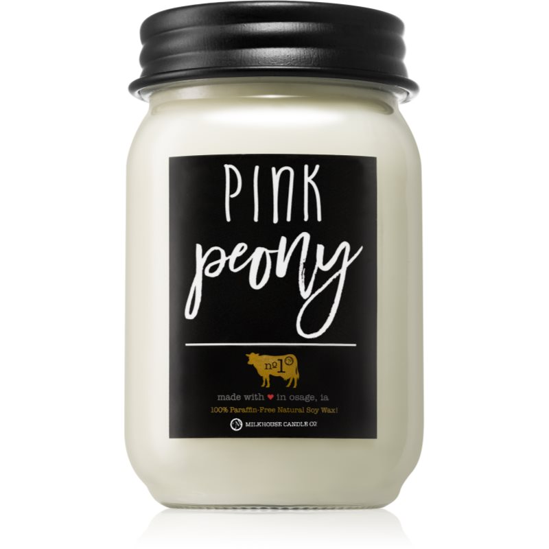 

Milkhouse Candle Co. Farmhouse Pink Peony aроматична свічка Mason Jar