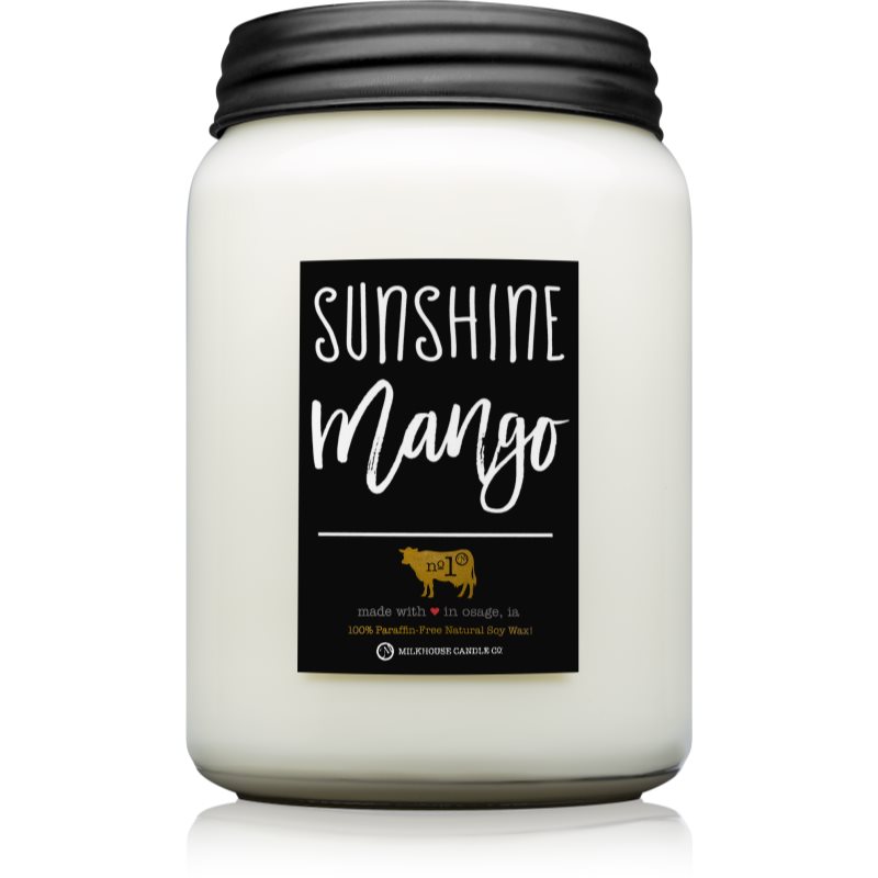 

Milkhouse Candle Co. Farmhouse Sunshine Mango aроматична свічка Mason Jar