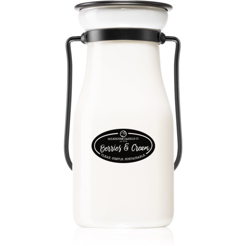 Milkhouse Candle Co. Creamery Berries & Cream Aроматична свічка Milkbottle 227 гр