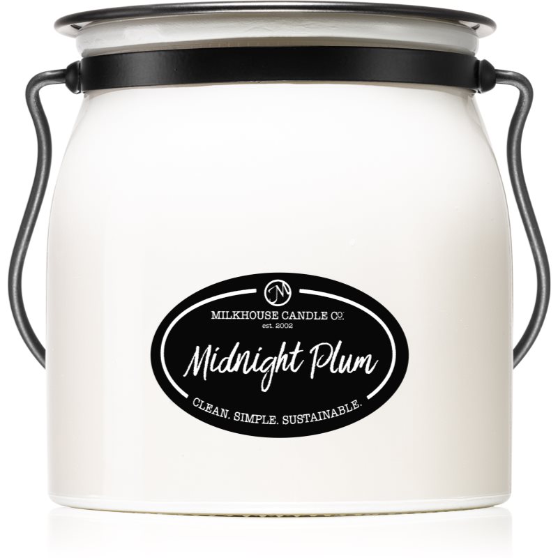 Milkhouse Candle Co. Creamery Midnight Plum Duftkerze Butter Jar 454 g