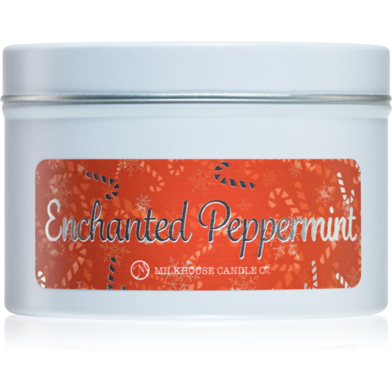 Milkhouse Candle Co. Christmas Enchanted Peppermint kvapioji žvakė skardinėje 141 g
