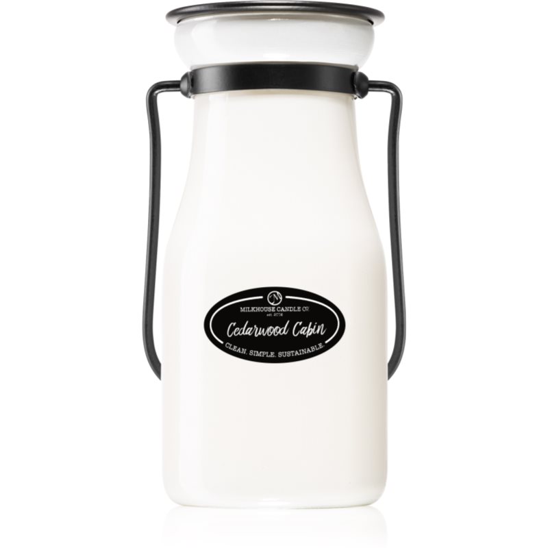 Milkhouse Candle Co. Creamery Cedarwood Cabin Scented Candle Milkbottle 227 G