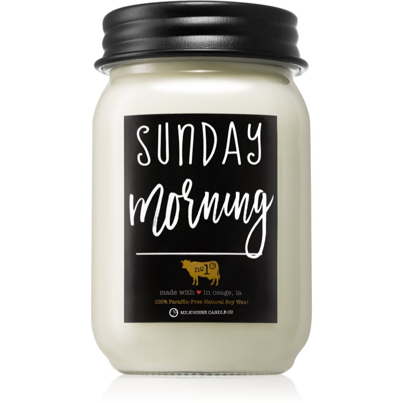 Milkhouse Candle Co. Farmhouse Sunday Morning scented candle Mason Jar 369 g
