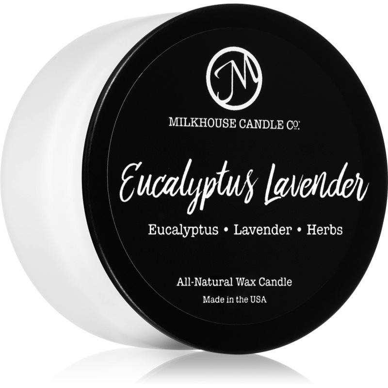 Milkhouse Candle Co. Creamery Eucalyptus Lavender scented candle Sampler Tin 42 g
