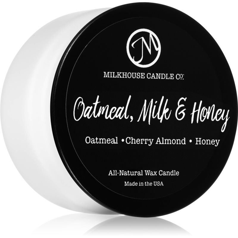 Milkhouse Candle Co. Creamery Oatmeal, Milk & Honey Aроматична свічка Sampler Tin 42 гр