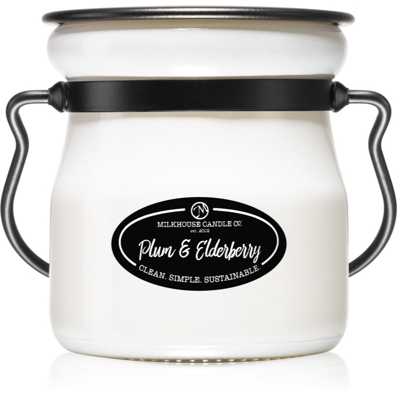 Milkhouse Candle Co. Creamery Plums & Elderberry aроматична свічка Cream Jar 142 гр