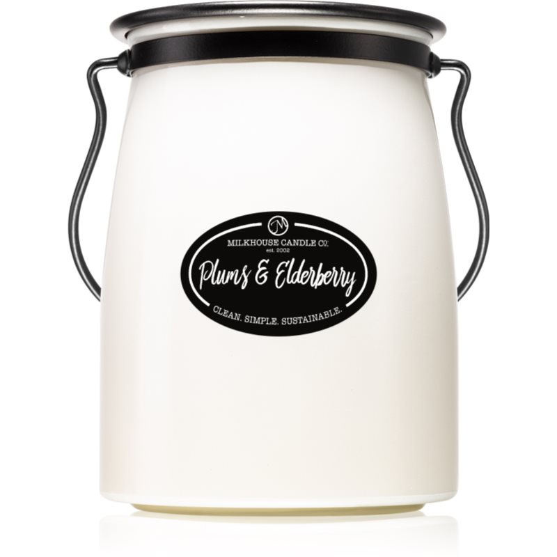 Milkhouse Candle Co. Creamery Plums & Elderberry aроматична свічка Butter Jar 624 гр