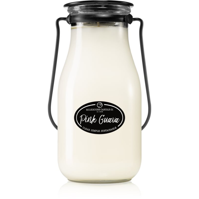 Milkhouse Candle Co. Creamery Pink Guava vonná svíčka Milkbottle 396 g