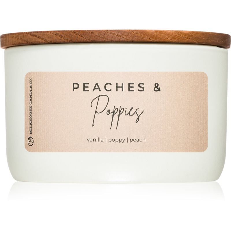 Milkhouse Candle Co. Statement Peaches & Poppies vonná svíčka 283 g
