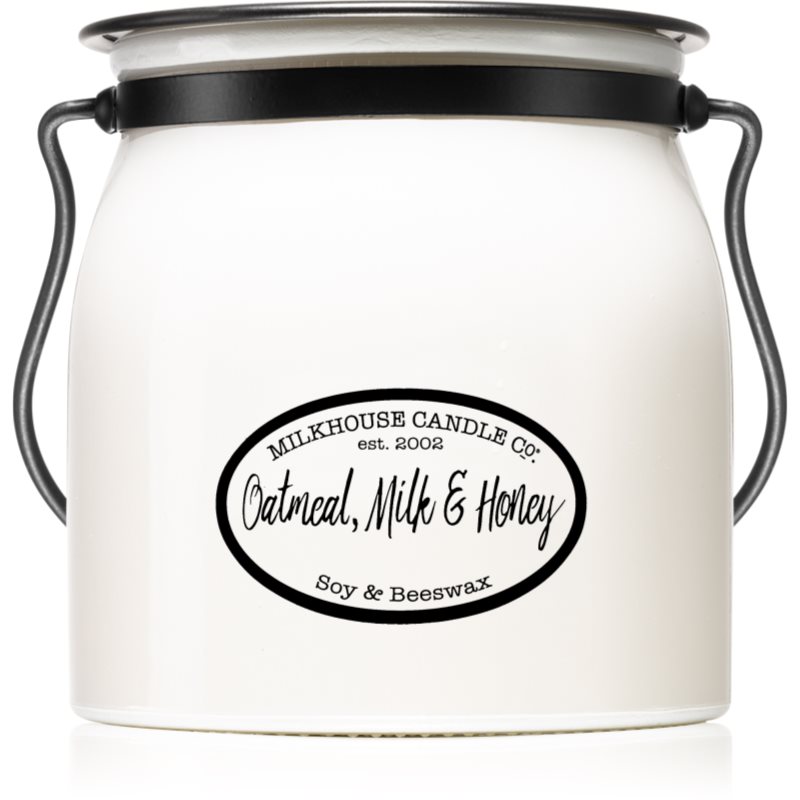 

Milkhouse Candle Co. Creamery Oatmeal, Milk & Honey ароматизована свічка  Butter Jar