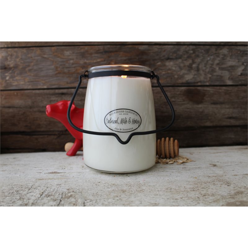 Milkhouse Candle Co. Creamery Oatmeal, Milk & Honey Scented Candle Butter Jar 624 G