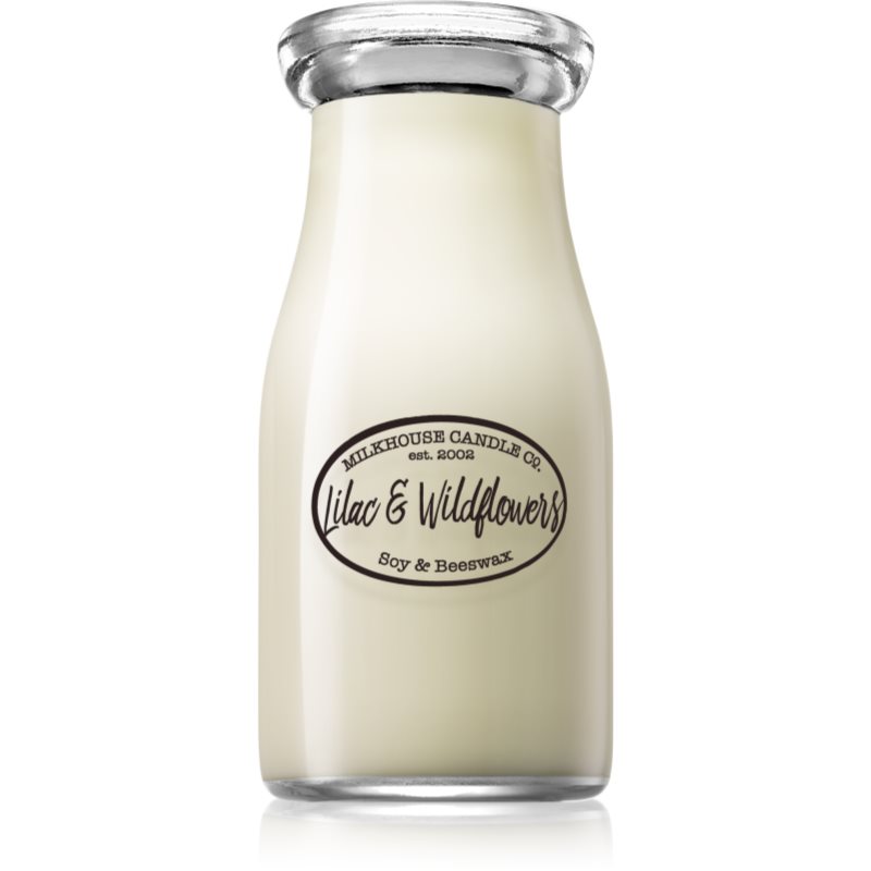 

Milkhouse Candle Co. Creamery Lilac & Wildflowers aроматична свічка Milkbottle