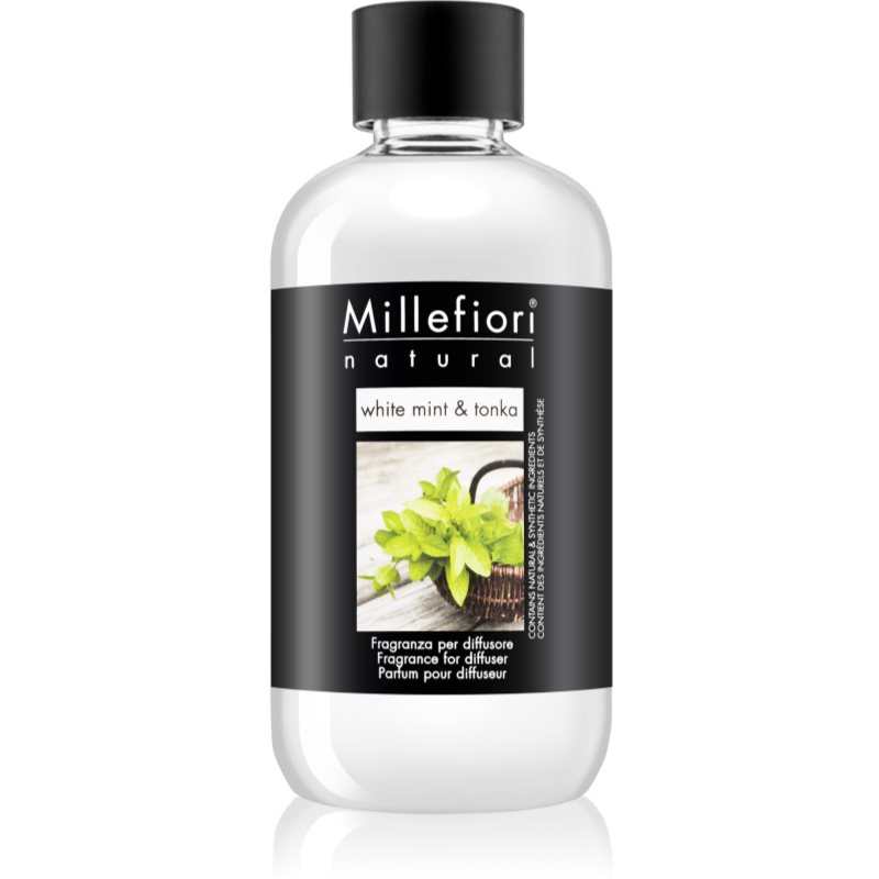 Millefiori Natural White Mint & Tonka ricarica per diffusori di aromi 250 ml
