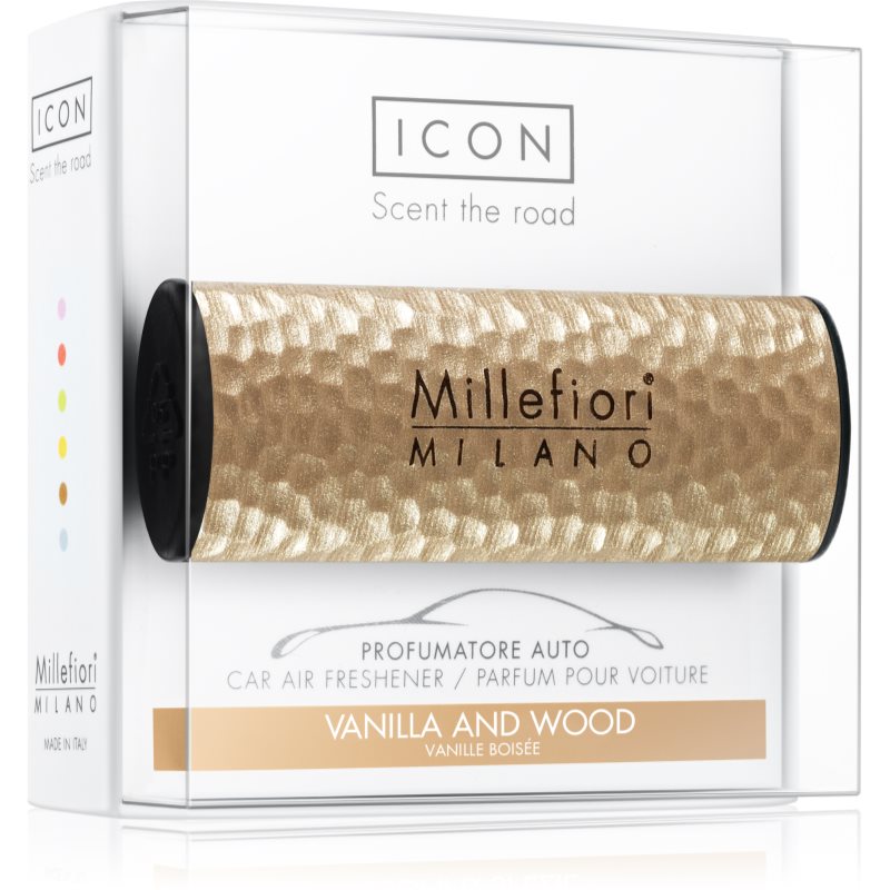 

Millefiori Icon Vanilla & Wood aромат для авто Hammered Metal