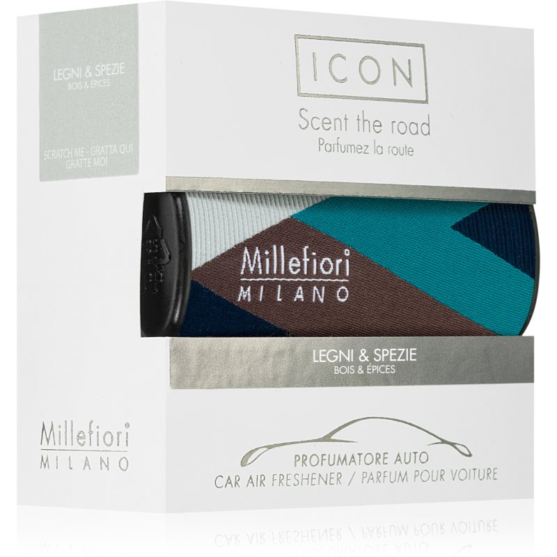Millefiori Icon Wood & Spices Car Air Freshener III. 1 Pc