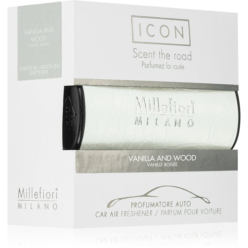 Millefiori Icon Vanilla & Wood illat autóba V. 1 db