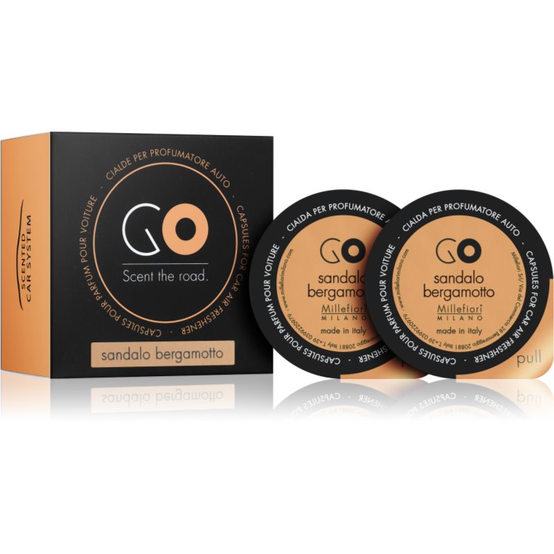 

Millefiori GO Sandalo Bergamotto aромат для авто замінний блок