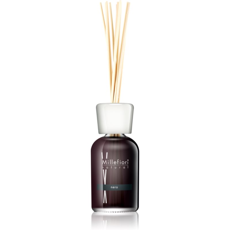 Millefiori Milano Nero aroma diffuser with refill 250 ml
