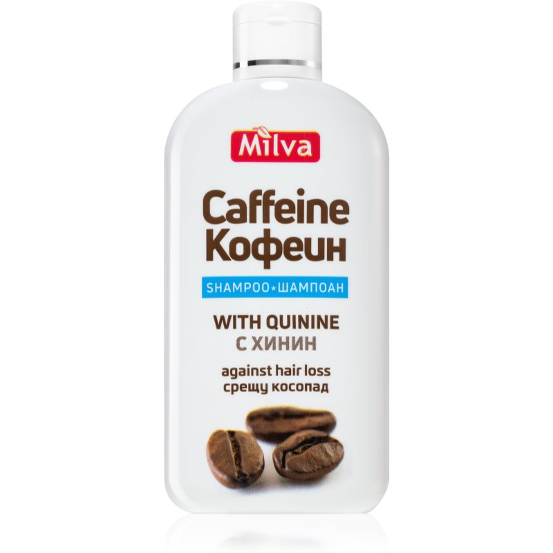 Milva Quinine & Caffeine шампунь для посилення росту волосся та проти випадіння з кофеїном 200 мл
