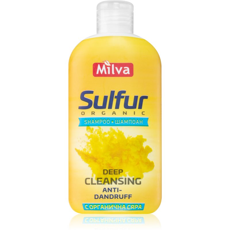 Milva Sulfur globinsko čistilni šampon proti prhljaju 200 ml