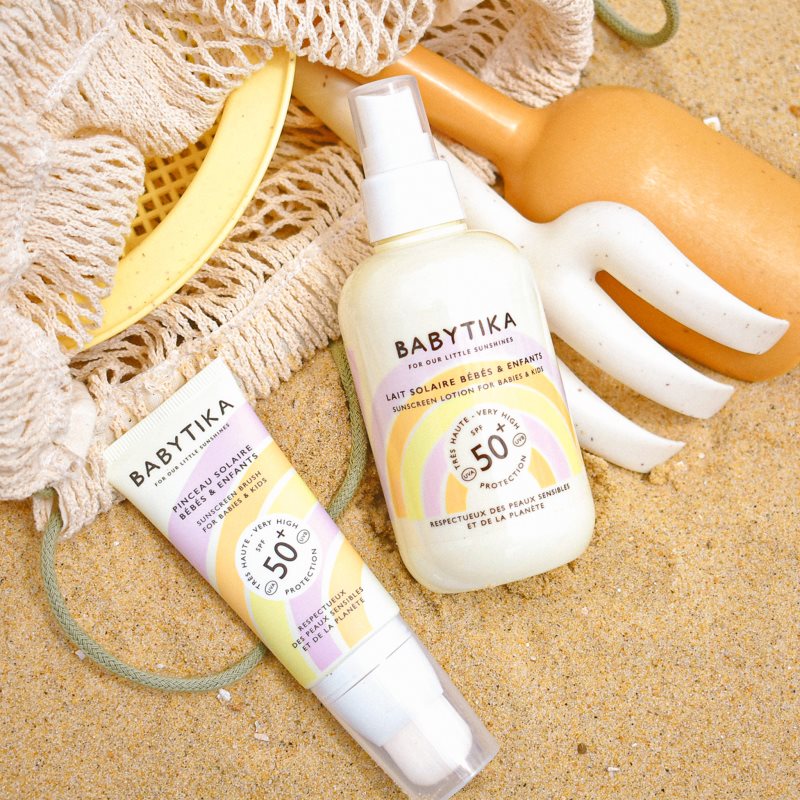 Mimitika Babytika Sunscreen Brush SPF 50+ dětský krém na opalování s aplikátorem SPF 50+ 40 ml (obrázek 5)