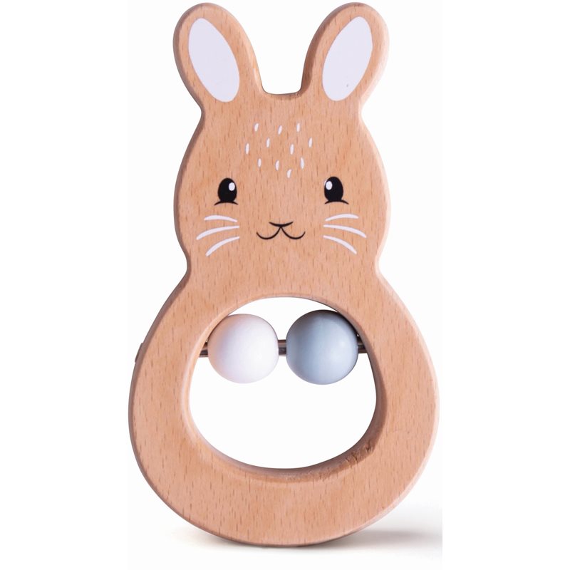 E-shop Bigjigs Toys Rattle Rabbit chrastítko ze dřeva