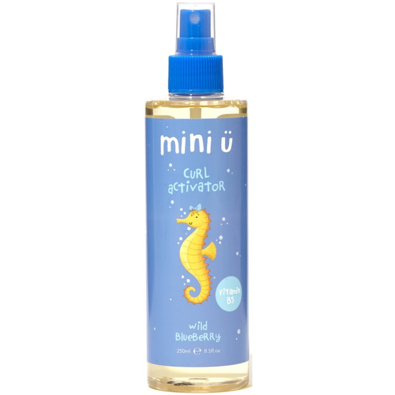 Mini-U Curl Activator Wild Blueberry Activating Spray For Curly Hair For Children 250 Ml