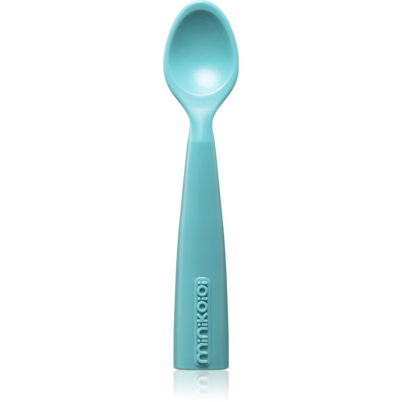 Minikoioi Silicone Spoon lepeltje Aqua Green 1 st