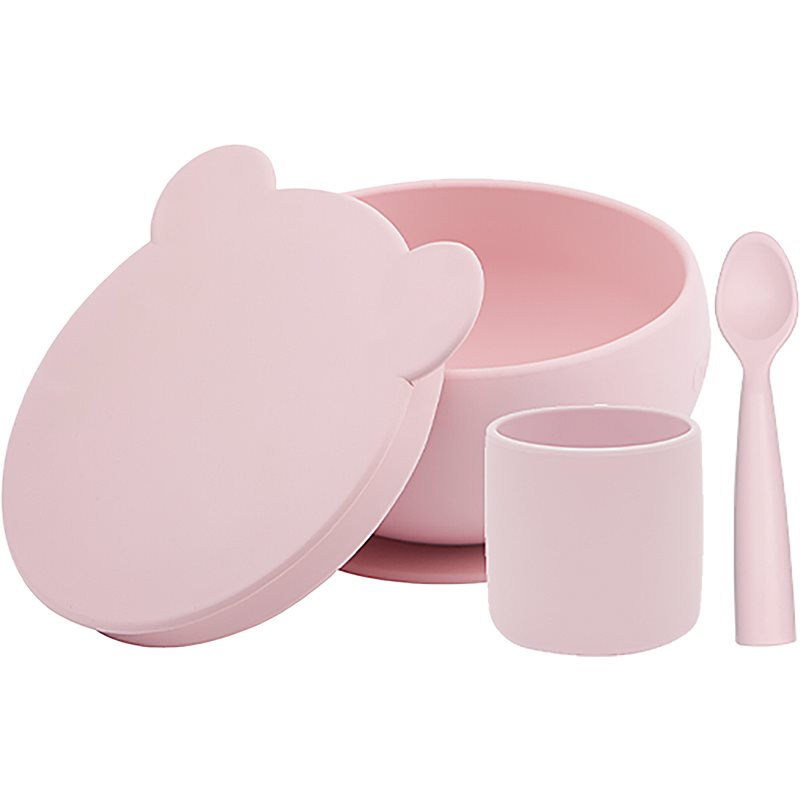 Minikoioi BLW I Pinky Pink Dinnerware Set