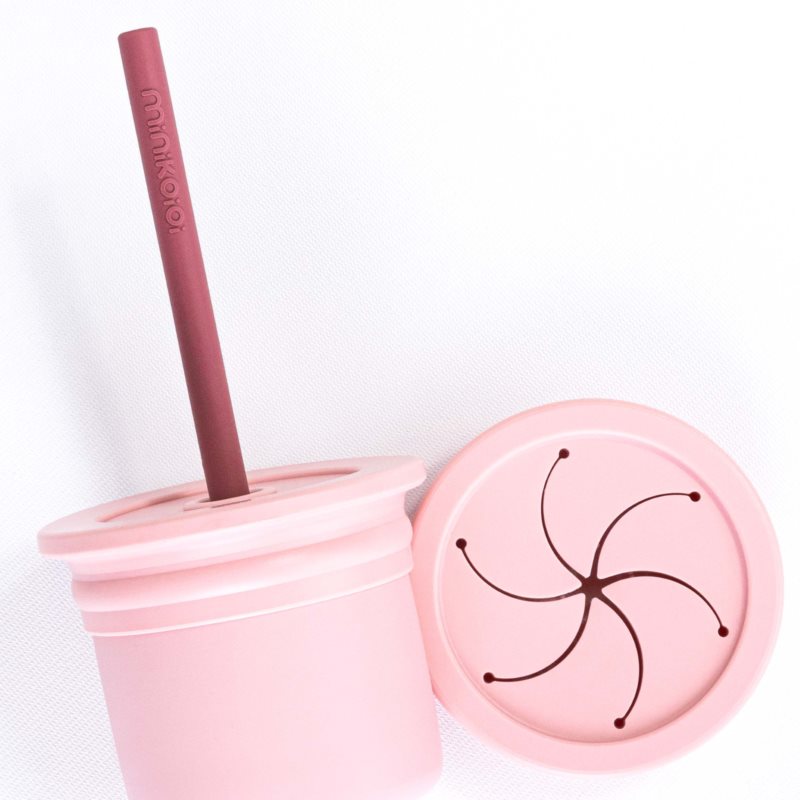 Minikoioi Sip+Snack Set набір посуду для дітей Pink / Rose