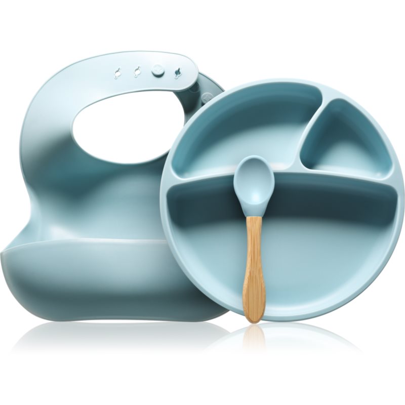 Minikoioi BLW II Mineral Blue jídelní set