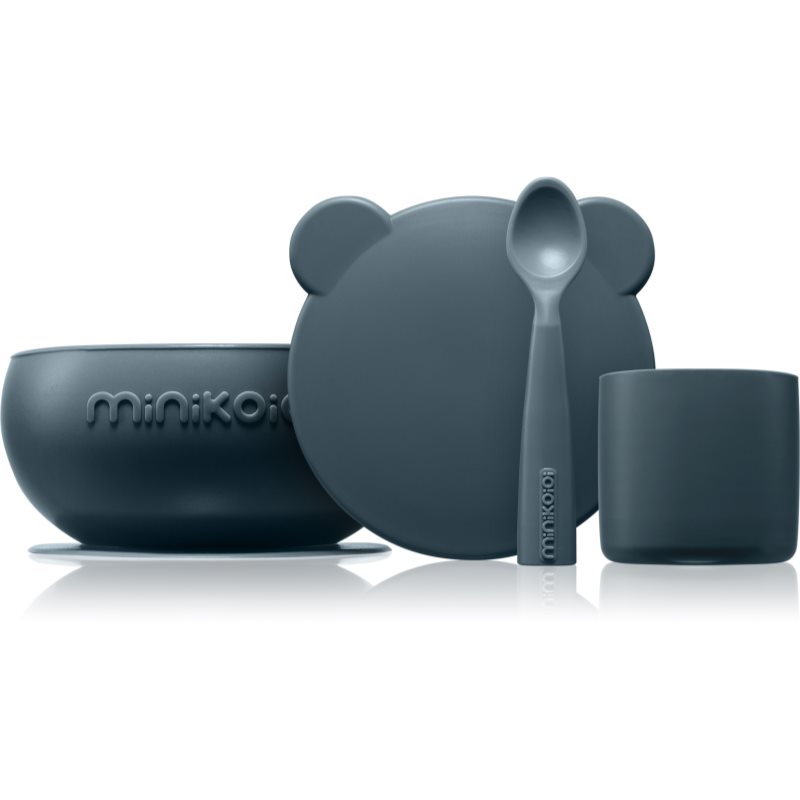 Minikoioi BLW I Deep Blue jídelní set