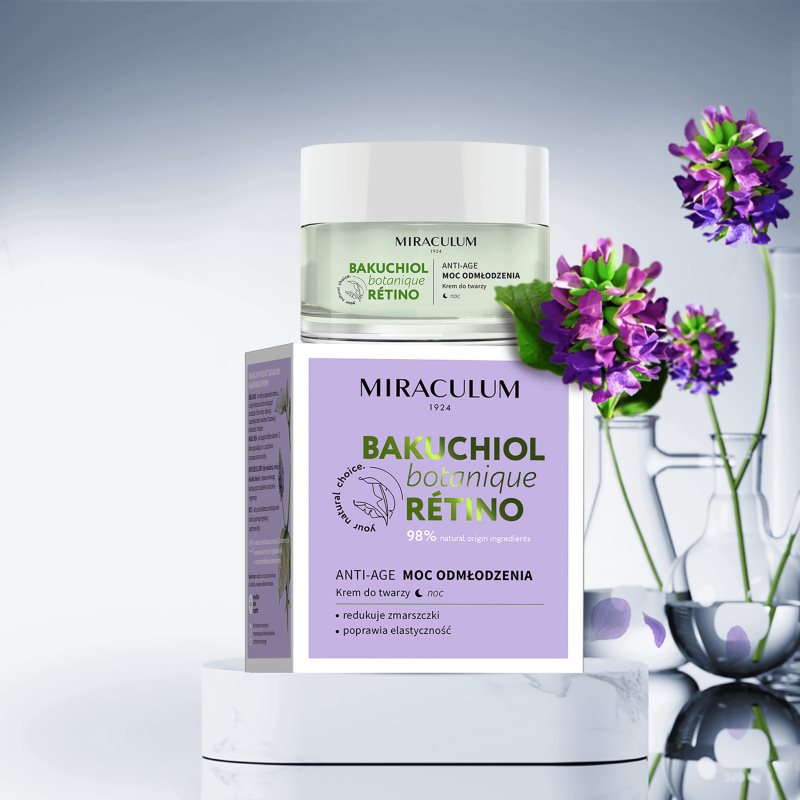 Miraculum Bakuchiol Crème De Nuit Hydratante Anti-rides 50 Ml