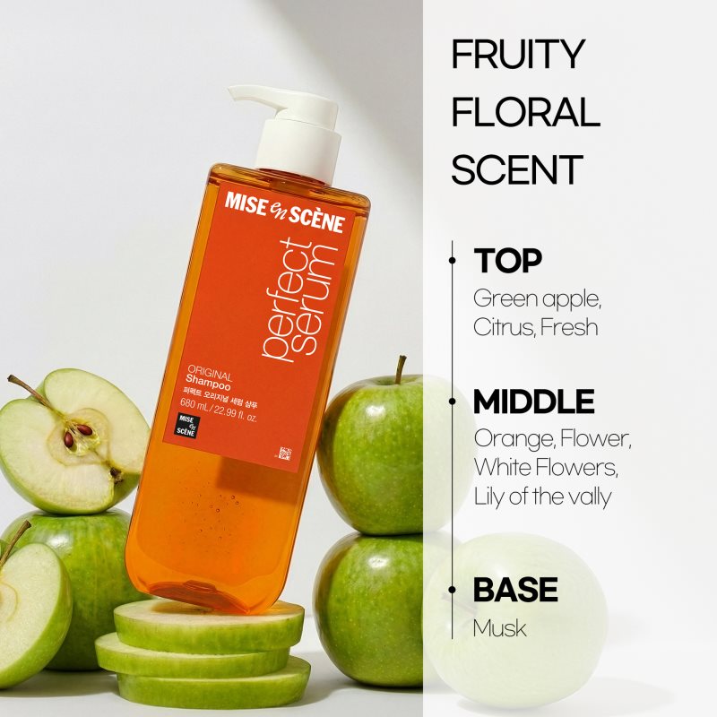 mise en scene Perfect Serum Original Shampoo obnovující šampon pro lesk a hebkost vlasů 680 ml (obrázek 4)
