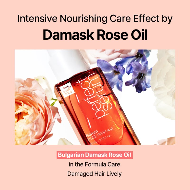 mise en scene Perfect Serum Rose Parfume obnovující vlasové sérum s vůní květin pro ženy 80 ml (obrázek 5)