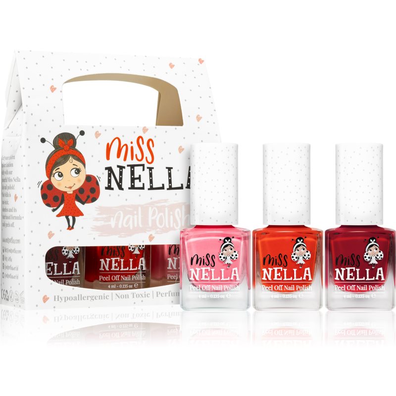 Miss Nella Peel Off Nail Polish Set nagų lakų rinkinys