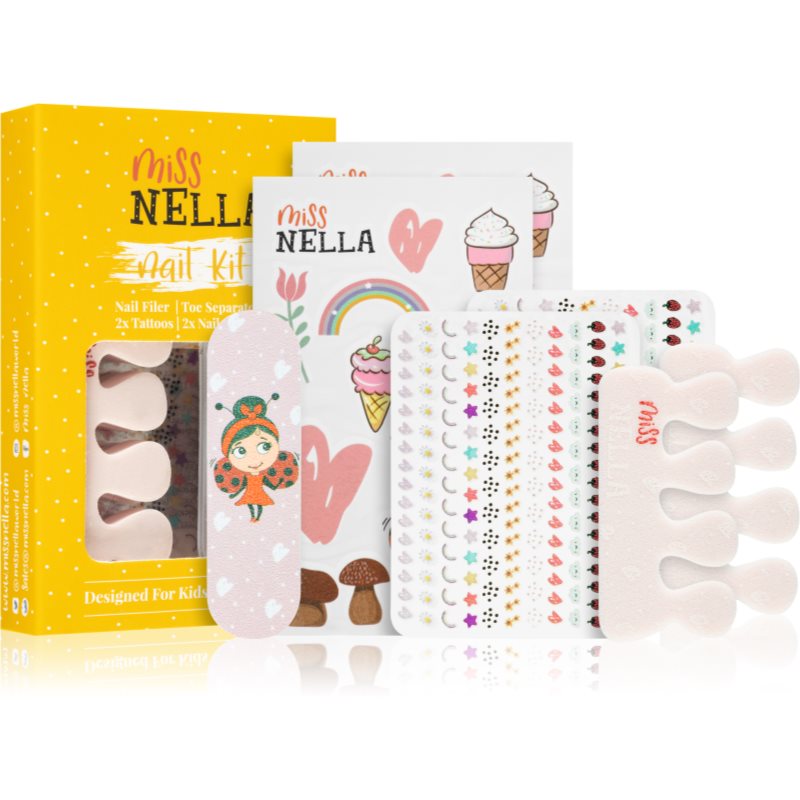 Miss Nella Nail Kit Set Manicure Kit for Children manikiūro rinkinys (vaikams)
