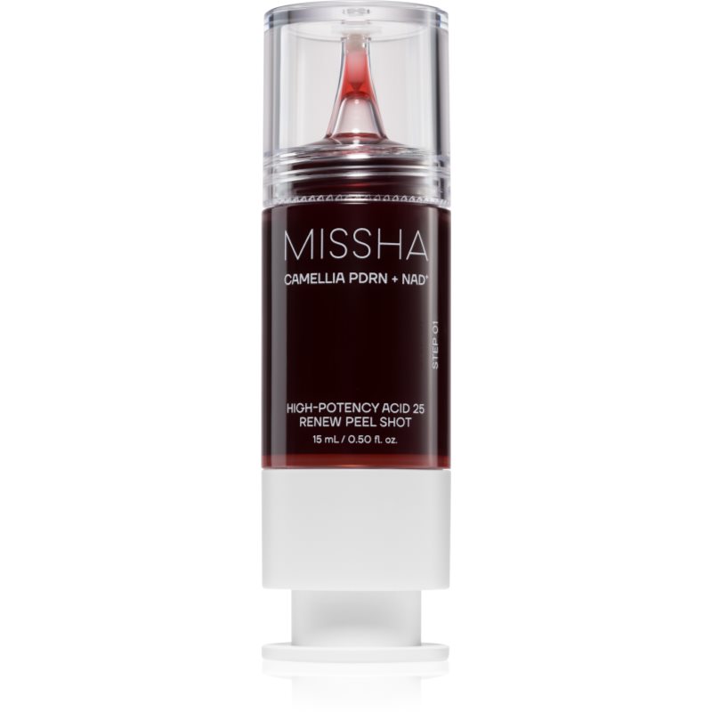 Missha Camellia PDRN NAD  Renew Peel Shot exfoliating peeling serum to brighten and smooth the skin 15 ml