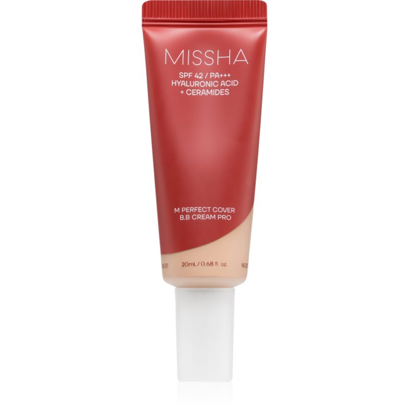Missha M Perfect Cover BB Cream Pro vlažilna BB krema z visoko UV zaščito odtenek 19 20 ml