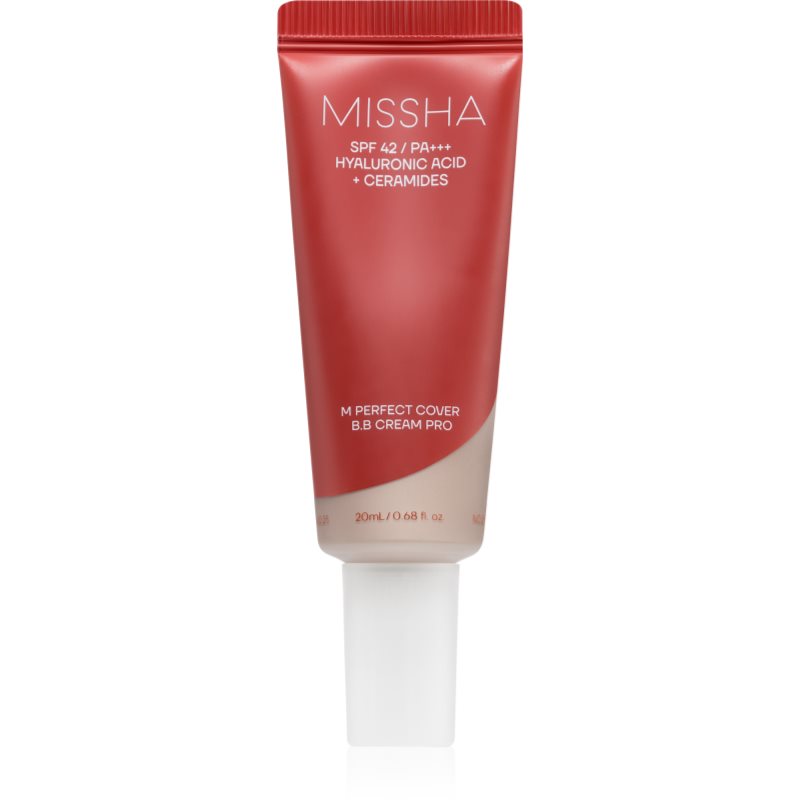 Missha M Perfect Cover BB Cream Pro vlažilna BB krema z visoko UV zaščito odtenek 21 20 ml