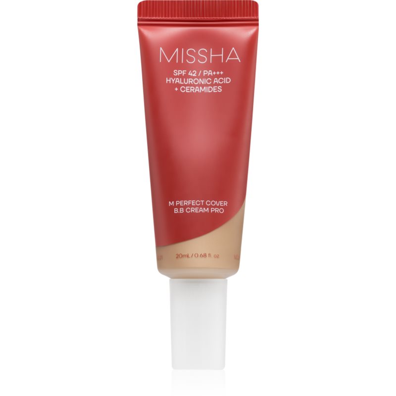 Missha M Perfect Cover BB Cream Pro vlažilna BB krema z visoko UV zaščito odtenek 27 20 ml