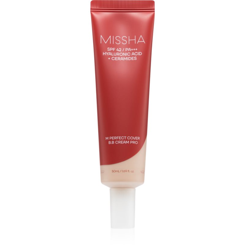 Missha M Perfect Cover BB Cream Pro vlažilna BB krema z visoko UV zaščito odtenek #17 50 ml