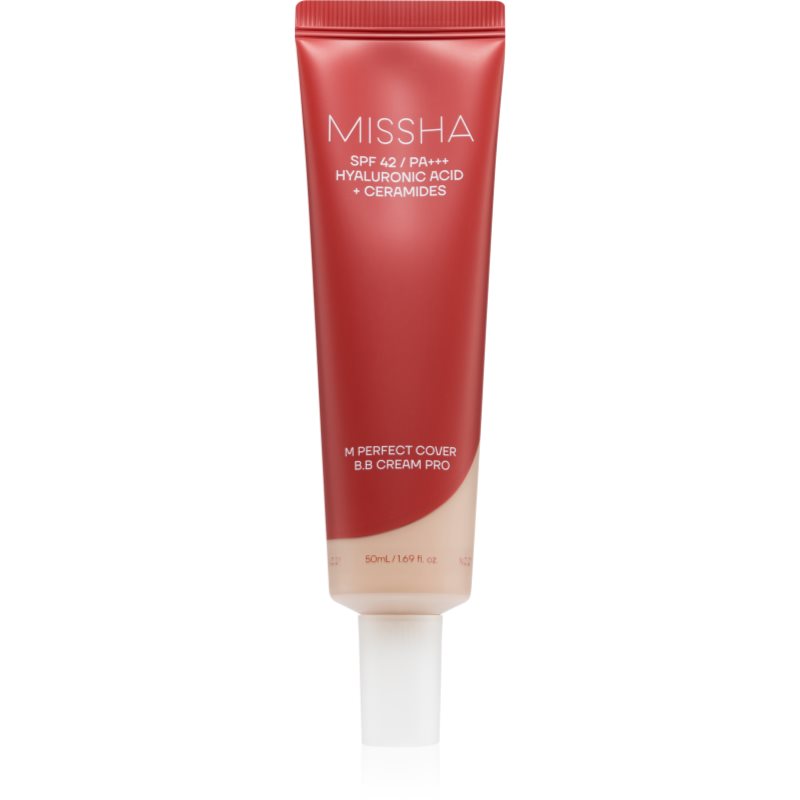 Missha M Perfect Cover BB Cream Pro vlažilna BB krema z visoko UV zaščito odtenek #19 50 ml